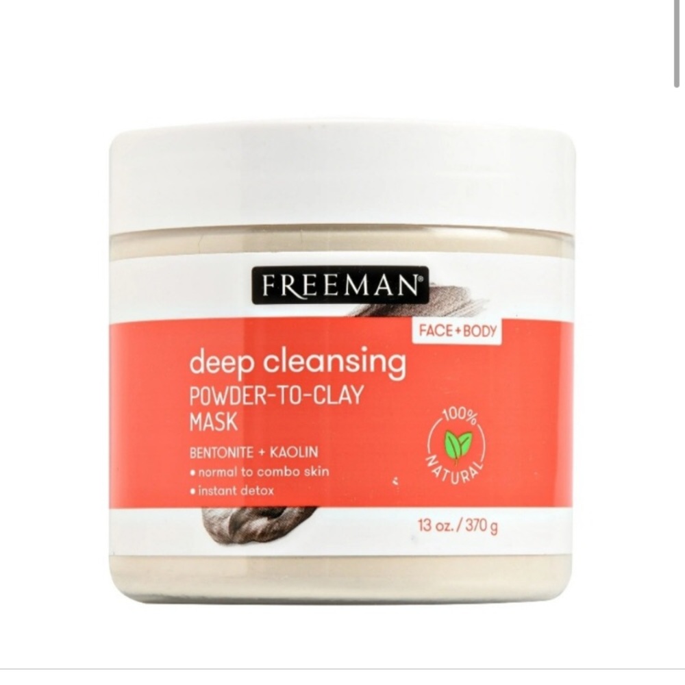 NWT Freeman Bentonite and Kaolin Powder to Clay Facial Mask, Face and Body Mask
